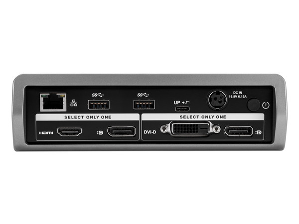 Dockstation de acoplamiento universal USB-C con 1 x DVI, 1 x HDMI, 2 x DisplayPort