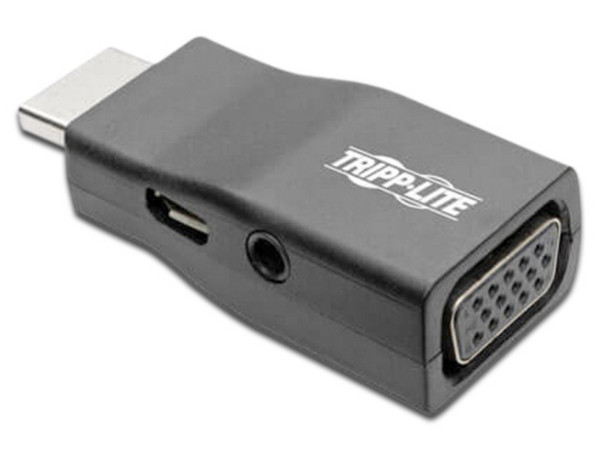 Adaptador de Video Tripp Lite, HDMI (M) a VGA (H), Micro USB B, 3.5mm.