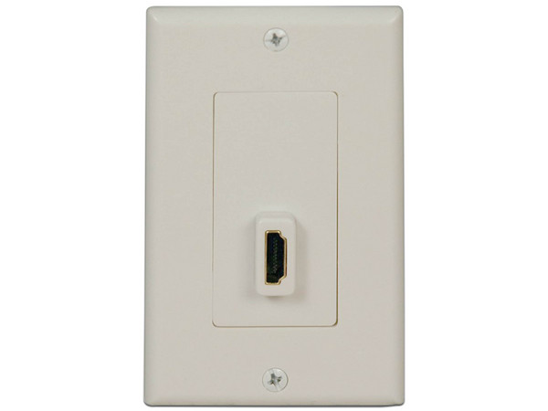 Tapa de Pared TrippLite HDMI (Hembra) de 1 salida. Color Blanco.