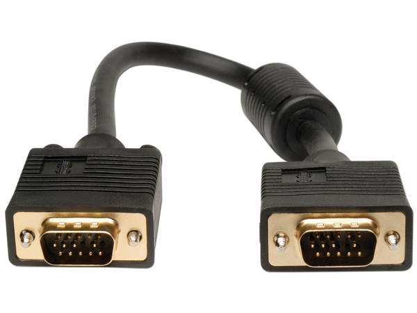 Cable TrippLite VGA Coaxial para Monitor, Cable de Alta Resolución con RGB coaxial, HD15 M/M, 30.48 cm