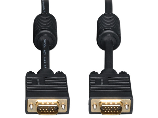 Cable Tripp Lite VGA Coaxial de alta resolución para monitor con RGB Coax HD15 M/M de 7.62 m.