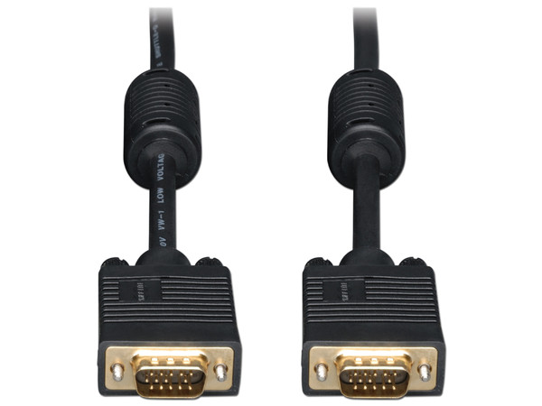 Cable Tripp Lite VGA Coaxial de alta resolución para monitor con RGB, HD15 M/M de 10.67 m.