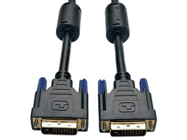 Cable DVI de Doble Enlace, Cable para Monitor TMDS Digital DVI (DVI-D M/M), 1.83 m.