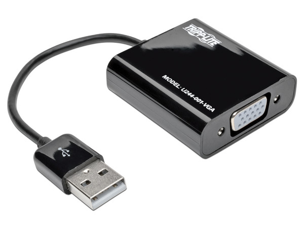Adaptador de video Tripp Lite de USB 2.0 a VGA (m-h), hasta 1080p.