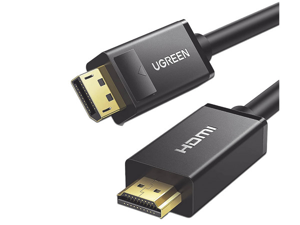 Cable de Video UGREEN de DisplayPort (M) a HDMI (M), 3m. Color Negro.