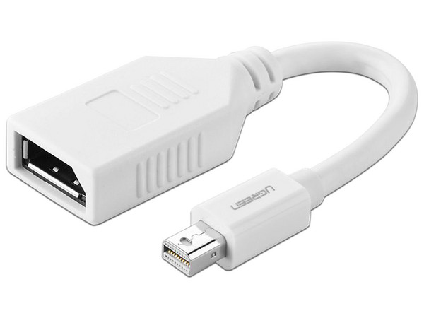 Adaptador de video UGREEN de Mini DisplayPort 1.2 (M) a HDMI (H). Color Blanco.