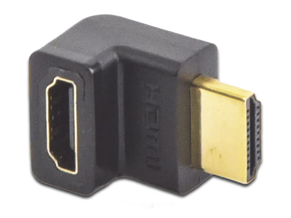 Adaptador HDMI UGREEN 20110 de HDMI (M-H) 90 grados, Color Negro.