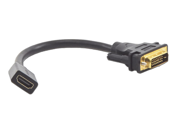 Convertidor UGREEN DVI macho a HDMI hembra de 22cm Bidireccional, 1080P a 60Hz, Color Negro.