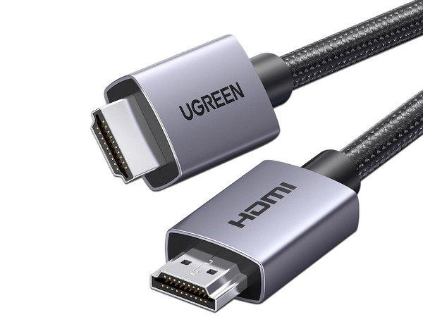 Cable de Video UGREEN 25299, HDMI a HDMI, 2m, Niquelado, Color Negro.