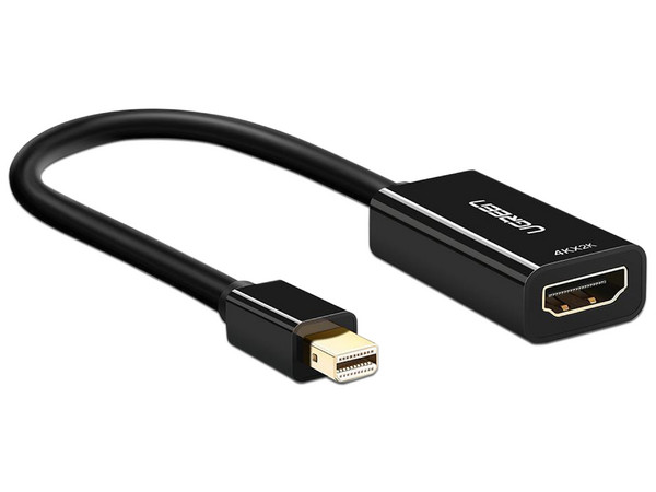 Adaptador UGREEN de Mini DisplayPort a HDMI. Color Negro.