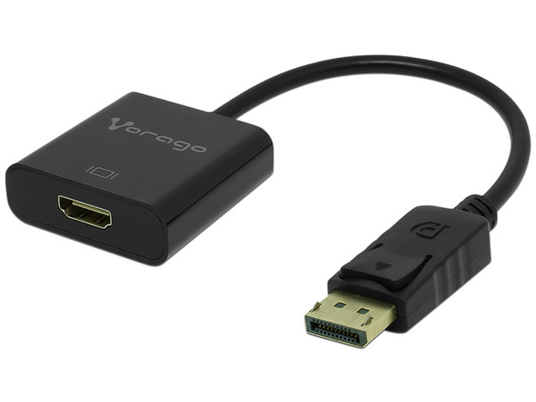Adaptador de Video VORAGO DisplayPort a HDMI.