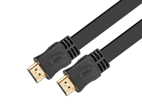 Cable de Video Xtech XTC-415 HDMI 2.1 (M-M), Longitud de 4.75m, Chapado en Oro. Color Negro.