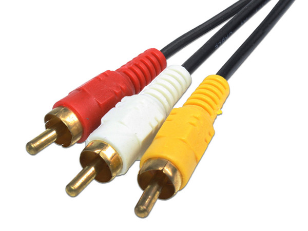 Cable Componente de Audio y Video Xcase, 3 RCA a 3 RCA, M-M, 3m.
