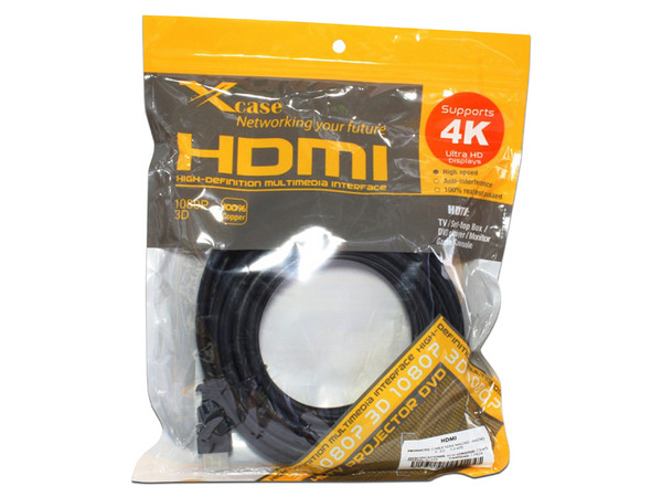 Cable HDMI X-CASE, Resolución 4K, 1.8Mts de Alta velocidad