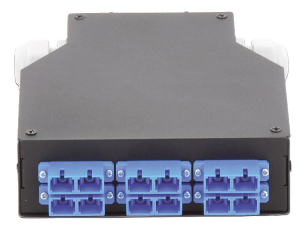 Módulo distribuidor de Fibra Óptica de 6 acopladores Linkedpro, Duplex SC/UPC monomodo.