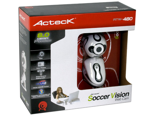 Cámara Web Acteck Soccer Vision, sensor SXVGA 1028 x 960 de alta calidad de 1.3MP, USB