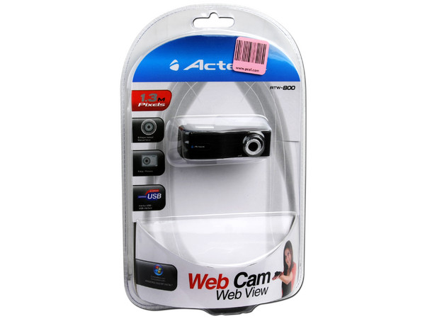 Cámara Web Acteck Net View ATW-800, resolución 1.3MP hasta 5.0MP por interpolación, USB