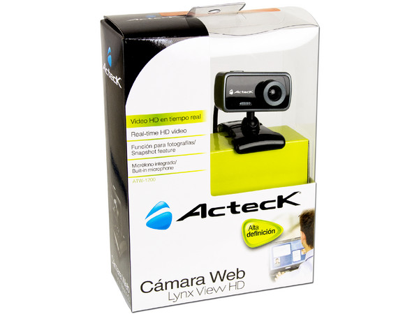 Cámara Web Acteck Lynx View HD ATW-1200, 720p,  micrófono integrado, USB.