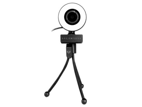 Camara Web Balam Rush BR-932974, Resolución 1920 x 1080 (Full HD 1080p), USB, Luz LED y Micrófono integrados.