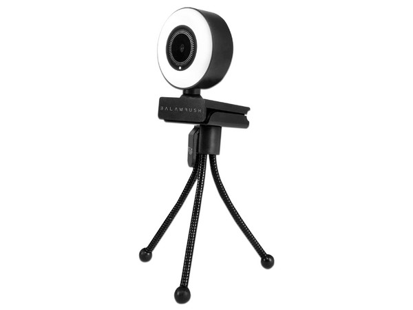 Camara Web Balam Rush BR-932974, Resolución 1920 x 1080 (Full HD 1080p), USB, Luz LED y Micrófono integrados.