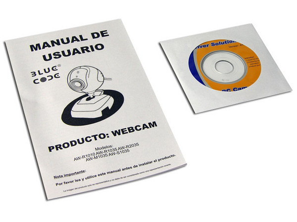 BLUE CODE PC CAM, Resolución de 350X288, USB