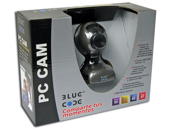 BLUE CODE PC CAM, Resolución de 350X288, USB
