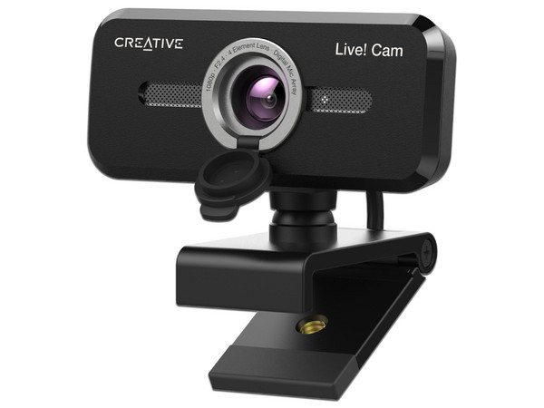 Webcam Creative Labs Live! Cam Sync 1080p V2, 2MP, 1920 x 1080 Pixeles, USB 2.0, Color Negro.