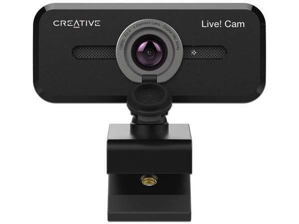 Webcam Creative Labs Live! Cam Sync 1080p V2, 2MP, 1920 x 1080 Pixeles, USB 2.0, Color Negro.