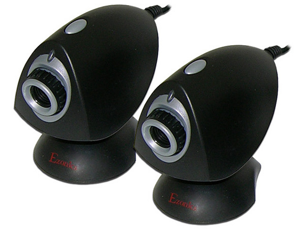 Cámara Web Ezonics VideoChat Kit, USB. Color Negro