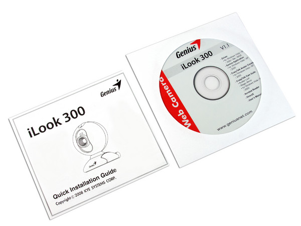 Cámara Web Genius  iLook 300 Instant Video, resolución hasta 1.3MB con interpolación, USB