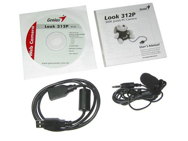 Cámara Web Genius Look 312P, USB, en forma de perro de Peluche.