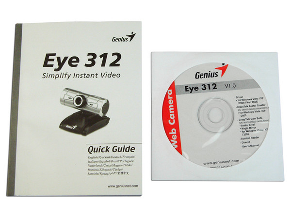 Cámara Web Genius Eye 312, 640 x 480, USB