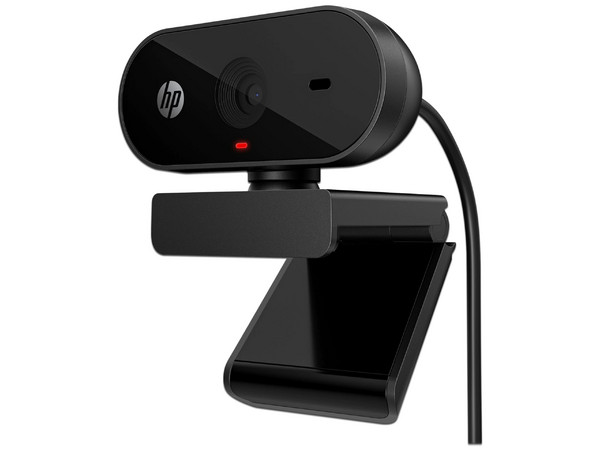 Cámara Web HP 325 FHD, Video HD 1080p, Micrófono integrado, USB-A. Color Negro.