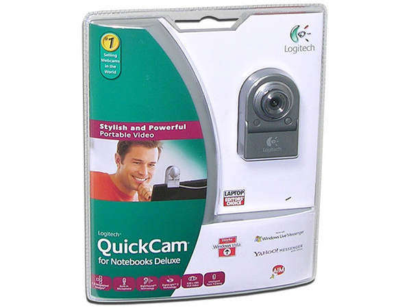 Cámara Web Logitech QuickCam Deluxe para Laptop