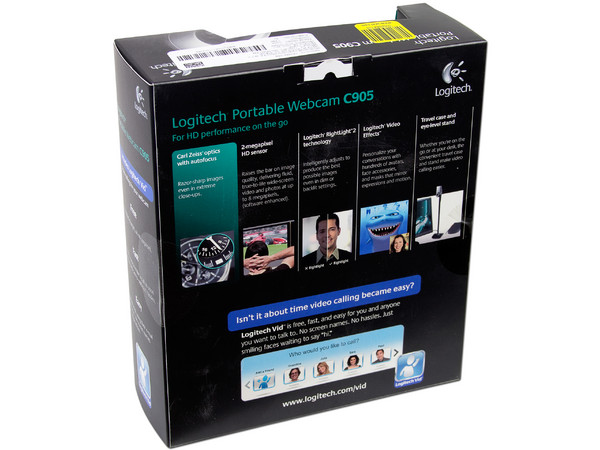 Cámara Web Logitech C905, Video 720p, Resolución de hasta 1600 x 1200, Micrófono integrado, USB.