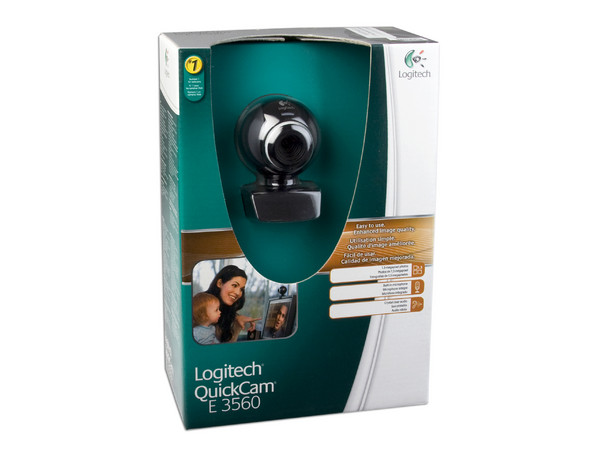 Cámara Web Logitech QuickCam E 3560, Resolución de 640x480, USB 