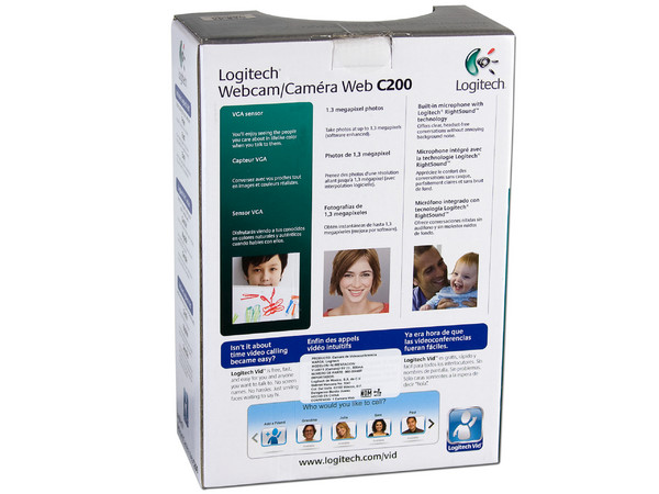 Cámara Web Logitech C200 para Notebooks, Resolución de 640x480, USB