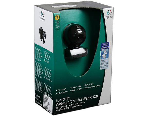 Cámara Web Logitech C120 para Notebooks, Resolución de 640x480, USB   