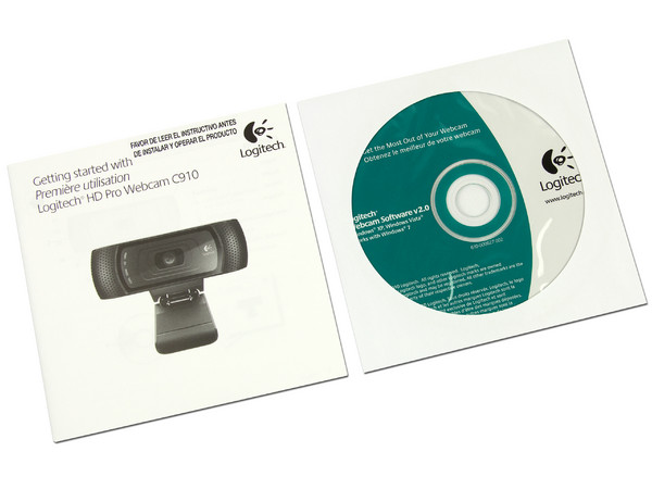 Cámara Web HD Logitech Pro C910, Video Full HD 1080p, Micrófono doble integrado, USB.