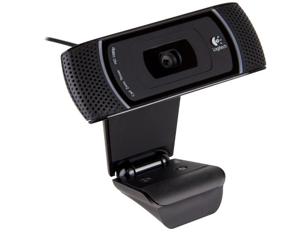 Cámara Web HD Logitech Pro C910, Video Full HD 1080p, Micrófono doble integrado, USB.