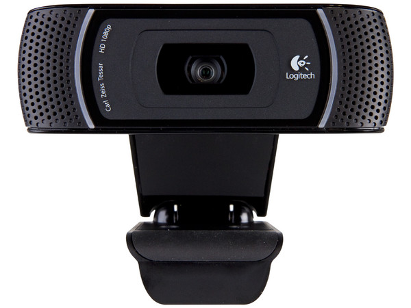 Cámara Web HD Logitech Pro C910, Video Full HD 1080p, Micrófono doble integrado, USB.