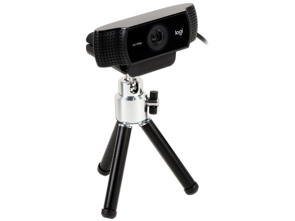 Cámara Web Logitech Pro Stream C922 Video Full HD 1080p, Micrófono doble integrado, USB.