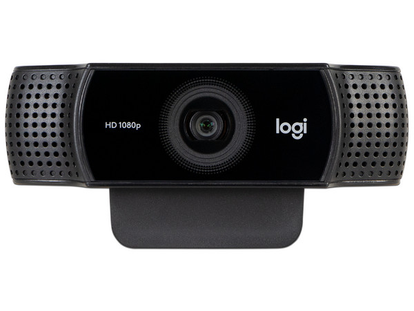 Cámara Web Logitech Pro Stream C922 Video Full HD 1080p, Micrófono doble integrado, USB.
