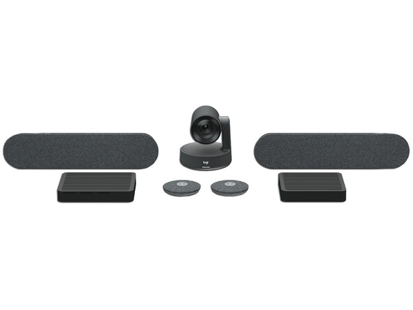 Sistema De Videoconferencia Logitech Rally Plus, Cámara, Bocina, Micrófono, Hub de pantalla.