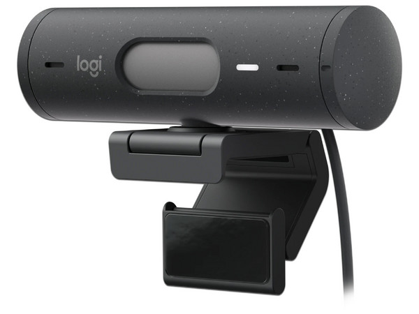 Cámara Web Logitech Brio 500, Video Full HD 1080p, Micrófono integrado, USB-C.