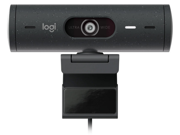 Cámara Web Logitech Brio 500, Video Full HD 1080p, Micrófono integrado, USB-C.