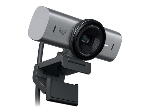 Cámara Web Logitech MX Brio 705 para Negocios, UHD 4K (4096 x 2160),  Micrófono dual, USB-C.