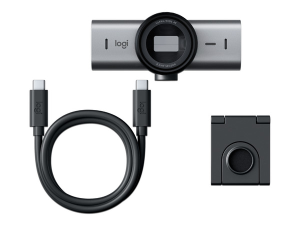 Cámara Web Logitech MX Brio 705 para Negocios, UHD 4K (4096 x 2160),  Micrófono dual, USB-C.