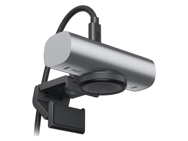 Cámara Web Logitech MX Brio Pro 700, Resolución UHD 4K (3840 x 2160 ), Micrófono dual, USB-C. Color Gris.