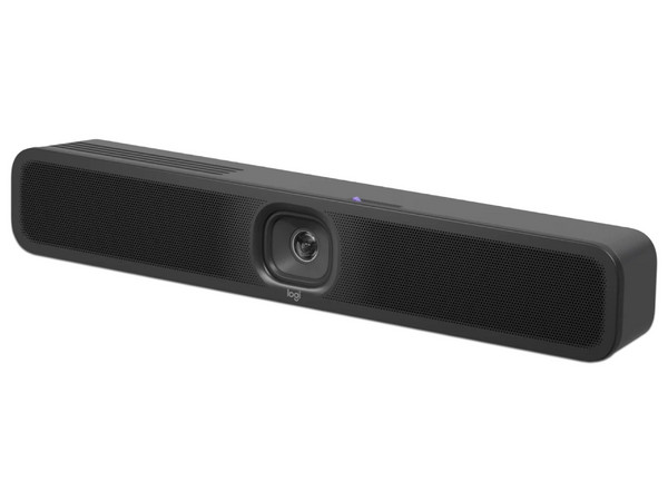 Barra Logitech MeetUp 2, Cámara UHD 4K, 6 Micrófonos con IA, Compatible con videoconferencias.